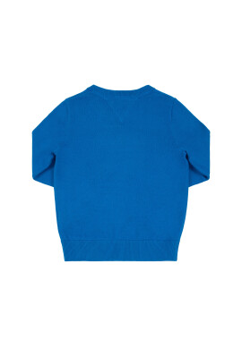 Tommy Hilfiger Пуловер Essential Logo KB0KB05447 D Син Regular Fit - Pepit.bg