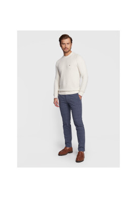 Tommy Hilfiger Пуловер Exaggerated Structure MW0MW28111 Бял Regular Fit - Pepit.bg
