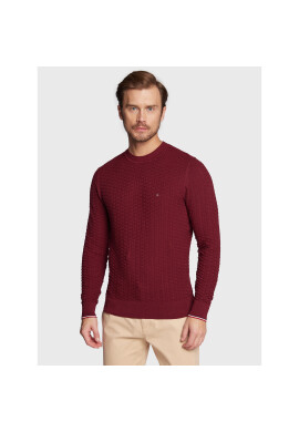 Tommy Hilfiger Пуловер Exaggerated Structure MW0MW28111 Бордо Regular Fit - Pepit.bg