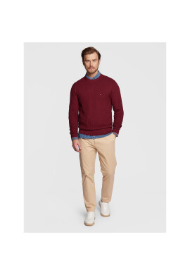 Tommy Hilfiger Пуловер Exaggerated Structure MW0MW28111 Бордо Regular Fit - Pepit.bg