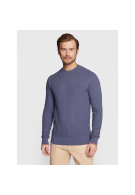 Tommy Hilfiger Пуловер Exaggerated Structure MW0MW28111 Син Regular Fit - Pepit.bg