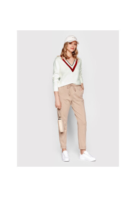 Tommy Hilfiger Пуловер Global Stripe WW0WW29878 Бял Regular Fit - Pepit.bg