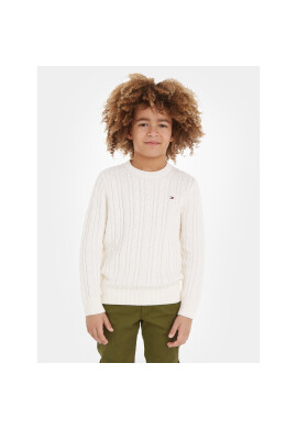 Tommy Hilfiger Пуловер KB0KB08512 Бял Regular Fit - Pepit.bg