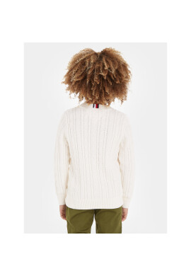 Tommy Hilfiger Пуловер KB0KB08512 Бял Regular Fit - Pepit.bg