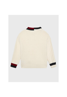 Tommy Hilfiger Пуловер KG0KG06903 Екрю Oversize - Pepit.bg
