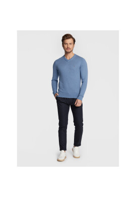 Tommy Hilfiger Пуловер Pima MW0MW28047 Син Regular Fit - Pepit.bg