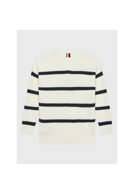 Tommy Hilfiger Пуловер Structure Rugby KB0KB07497 Бял Regular Fit - Pepit.bg