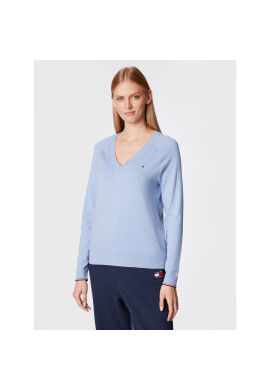 Tommy Hilfiger Пуловер V-Neck WW0WW29875 Син Regular Fit - Pepit.bg