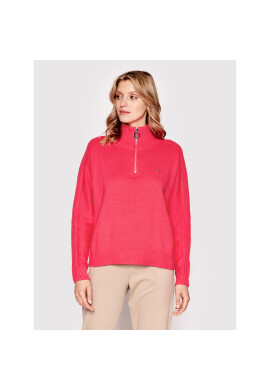 Tommy Hilfiger Пуловер WW0WW30421 Розов Oversize - Pepit.bg