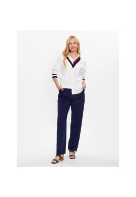Tommy Hilfiger Пуловер WW0WW39006 Бял Relaxed Fit - Pepit.bg