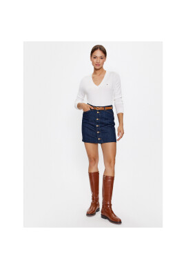 Tommy Hilfiger Пуловер WW0WW40098 Бял Regular Fit - Pepit.bg