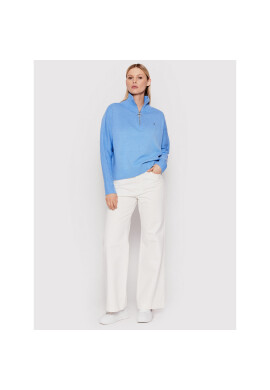 Tommy Hilfiger Пуловер Zip-Up WW0WW30421 Син Oversize - Pepit.bg