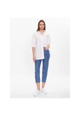Tommy Hilfiger Риза 1985 WW0WW39198 Бял Oversize - Pepit.bg