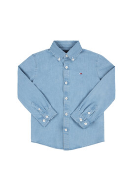 Tommy Hilfiger Риза Denim KB0KB05449 D Син Regular Fit - Pepit.bg