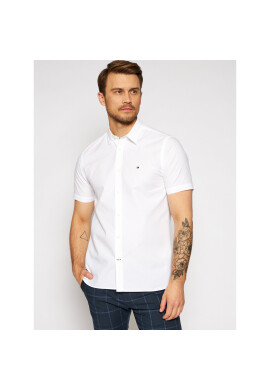 Tommy Hilfiger Риза Grid Dobby MW0MW17624 Бял Regular Fit - Pepit.bg