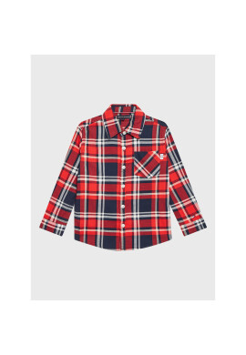 Tommy Hilfiger Риза Herringbone KB0KB07512 Червен Regular Fit - Pepit.bg