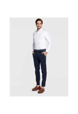 Tommy Hilfiger Риза Jersey Solid MW0MW28501 Бял Slim Fit - Pepit.bg