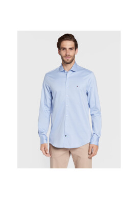 Tommy Hilfiger Риза Jersey Solid MW0MW28501 Син Slim Fit - Pepit.bg