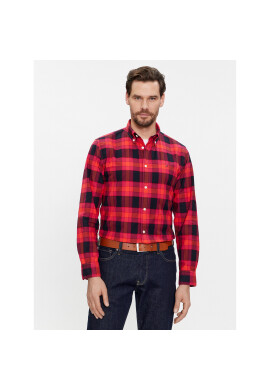 Tommy Hilfiger Риза MW0MW33780 Червен Regular Fit - Pepit.bg