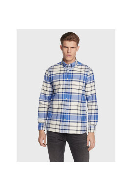 Tommy Hilfiger Риза Overcheck MW0MW28318 Син Regular Fit - Pepit.bg