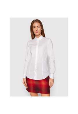 Tommy Hilfiger Риза Popolin Solid WW0WW32779 Бял Slim Fit - Pepit.bg