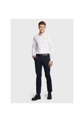 Tommy Hilfiger Риза Solid MW0MW29136 Бял Slim Fit - Pepit.bg
