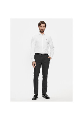 Tommy Hilfiger Риза Solid MW0MW31856 Бял Slim Fit - Pepit.bg