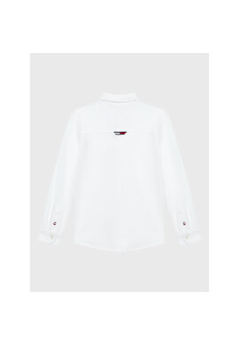 Tommy Hilfiger Риза Solid Pique KB0KB07507 Бял Regular Fit - Pepit.bg