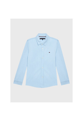 Tommy Hilfiger Риза Solid Pique KB0KB07507 Син Regular Fit - Pepit.bg