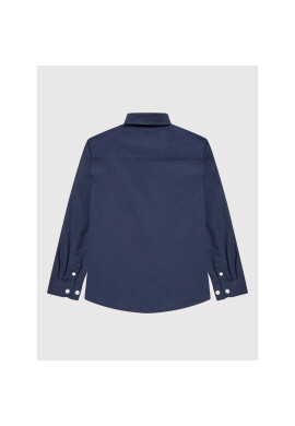 Tommy Hilfiger Риза Solid Poplin KB0KB06965 Тъмносин Regular Fit - Pepit.bg