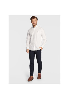 Tommy Hilfiger Риза Solid Poplin MW0MW28495 Бял Regular Fit - Pepit.bg
