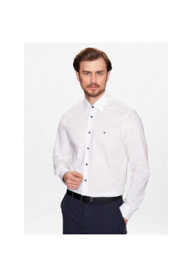 Tommy Hilfiger Риза Stretch Solid MW0MW30629 Бял Regular Fit - Pepit.bg