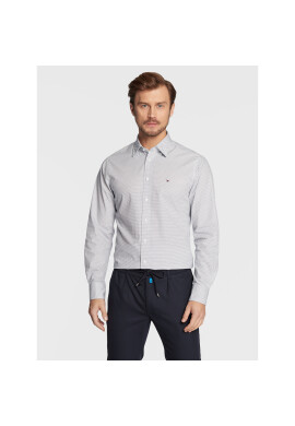 Tommy Hilfiger Риза Two Tone MW0MW28496 Син Regular Fit - Pepit.bg