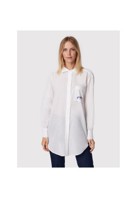 Tommy Hilfiger Риза UW0UW03744 Бял Regular Fit - Pepit.bg
