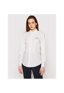 Tommy Hilfiger Риза WW0WW30711 Бял Regular Fit - Pepit.bg