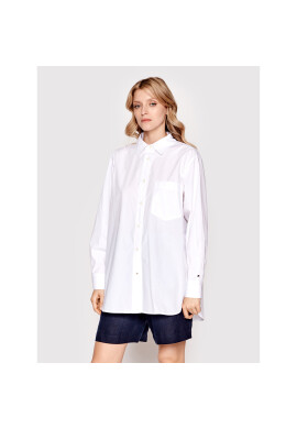 Tommy Hilfiger Риза WW0WW35304 Бял Oversize - Pepit.bg