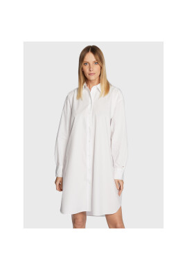 Tommy Hilfiger Рокля тип риза Solid WW0WW37102 Бял Oversize - Pepit.bg