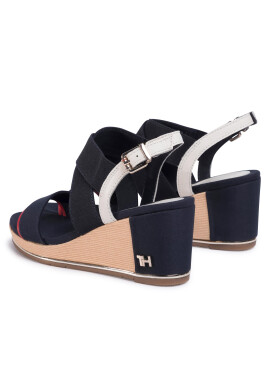 Tommy Hilfiger Сандали Basic Hardware Mid Wedge FW0FW04945 Тъмносин - Pepit.bg