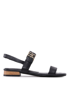 Tommy Hilfiger Сандали Hardware Flat Sandal FW0FW07094 Черен - Pepit.bg