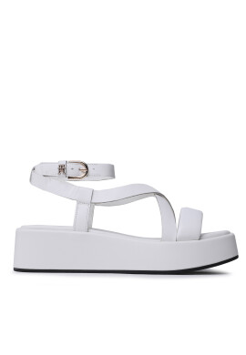 Tommy Hilfiger Сандали New Flatform Strap FW0FW07245 Бял - Pepit.bg