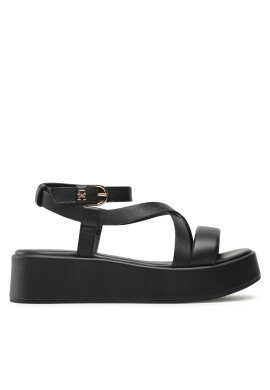 Tommy Hilfiger Сандали New Flatform Strap FW0FW07245 Черен - Pepit.bg