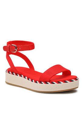 Tommy Hilfiger Сандали Rope Flatform FW0FW07019 Червен - Pepit.bg