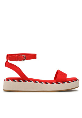 Tommy Hilfiger Сандали Rope Flatform FW0FW07019 Червен - Pepit.bg