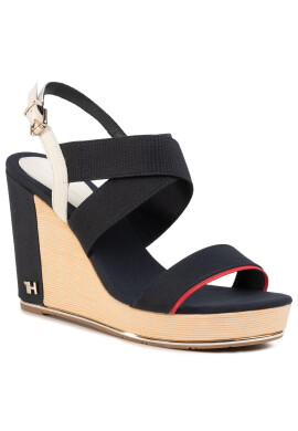 Tommy Hilfiger Сандали Th Basic Hardware High Wedge FW0FW04946 Тъмносин - Pepit.bg