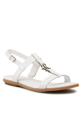 Tommy Hilfiger Сандали Th Flat Sandal FW0FW07068 Бял - Pepit.bg