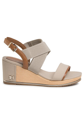 Tommy Hilfiger Сандали Th Hardware Basic Mid Wedge FW0FW04730 Сив - Pepit.bg
