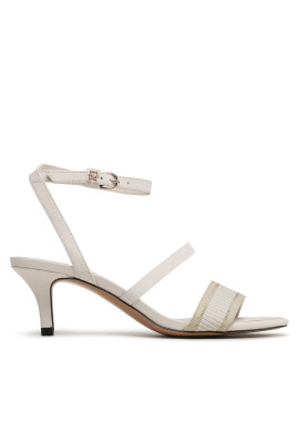 Tommy Hilfiger Сандали Th Webbing Mid Heel Sandal FW0FW07276 Бял - Pepit.bg