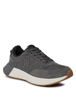 Tommy Hilfiger Сникърси Classic Elevated Runner Mix FM0FM04876 Сив - Pepit.bg
