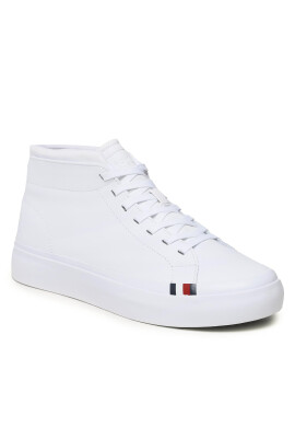 Tommy Hilfiger Сникърси Elevated Vulc Leather Mid FM0FM04419 Бял - Pepit.bg