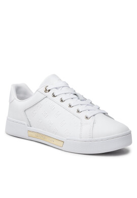 Tommy Hilfiger Сникърси Embossed Monogram Sneaker FW0FW06735 Бял - Pepit.bg